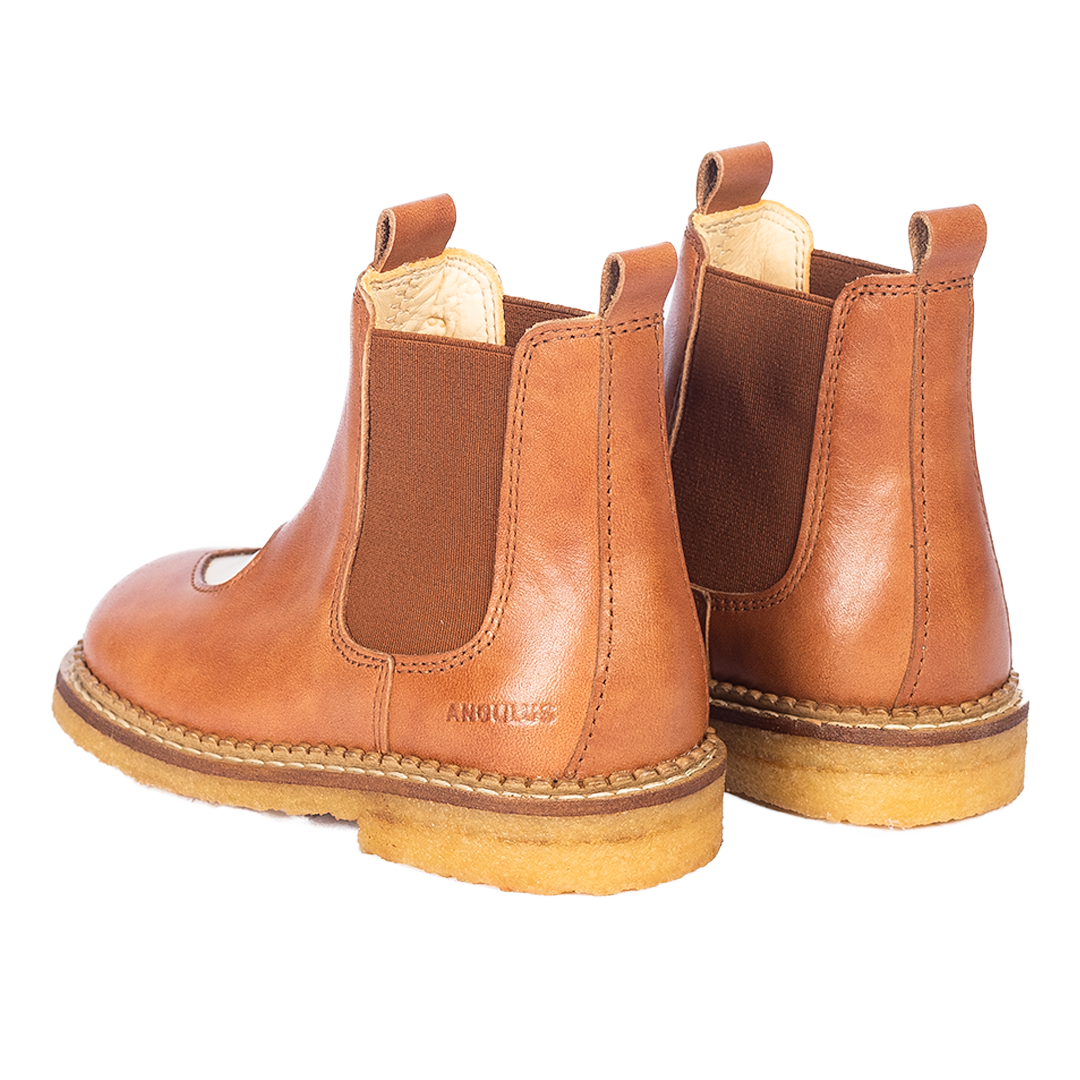 Chelsea boots with heart - Tan/Buttermilk/Cognac - MintMouse (Unicorner Concept Store)