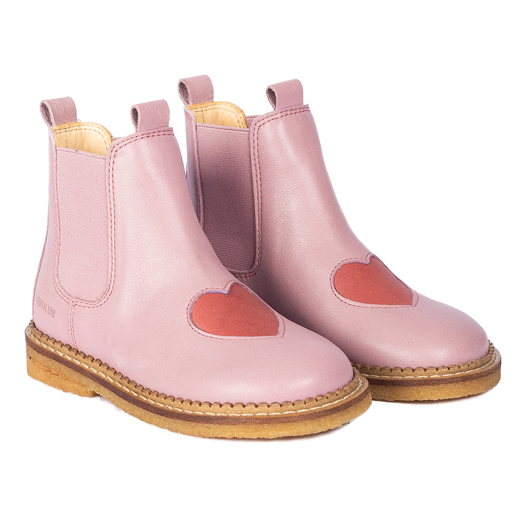 Chelsea boots with heart - Mauve - MintMouse (Unicorner Concept Store)