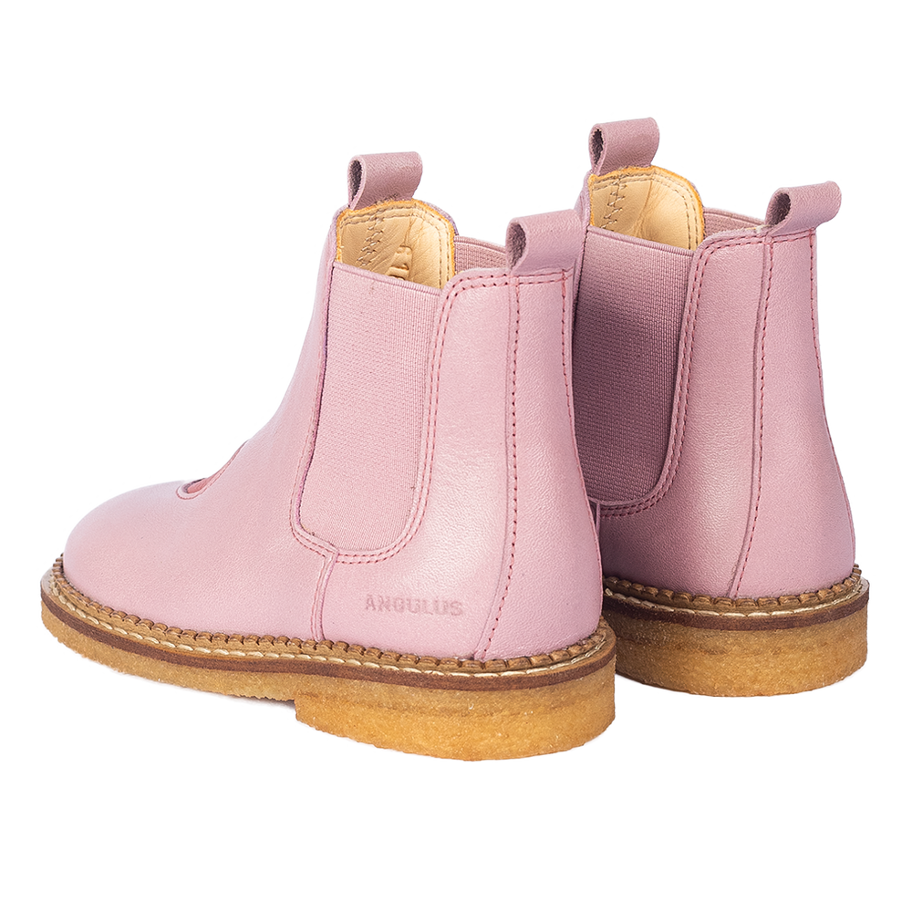 Chelsea boots with heart - Mauve