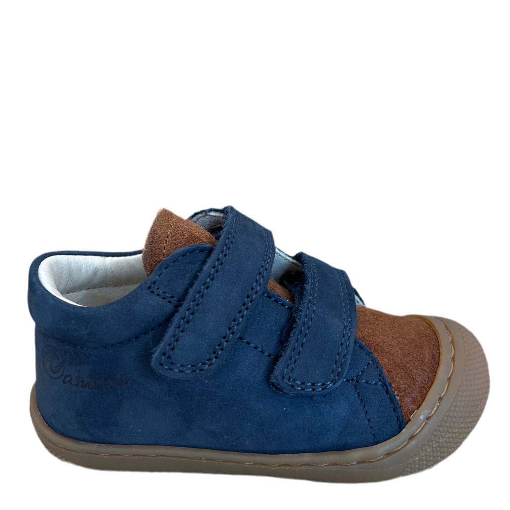 Naturino Cocoon VL Nabuk Soft/Suede Wax Navy - Cuoio - MintMouse (Unicorner Concept Store)