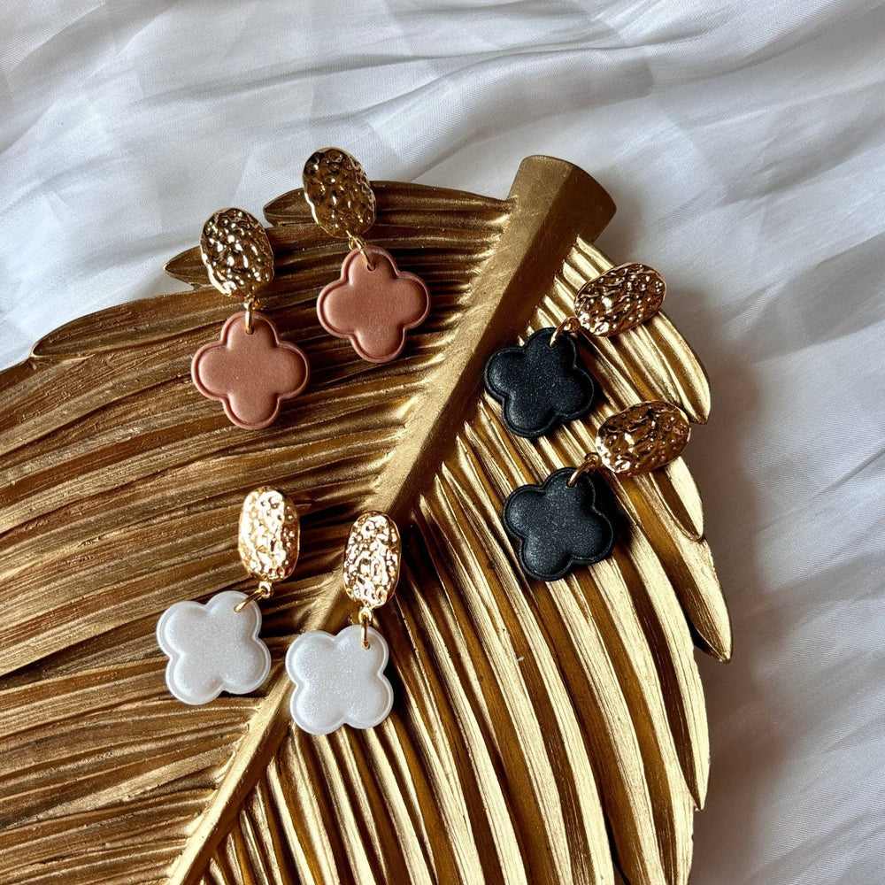 PURE CLOVER DROP - EARRINGS: Sable