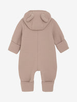 Huttelihut 6488 - Pram Suit Ears Wool Fleece - Mahogany Rose - MintMouse (Unicorner Concept Store)
