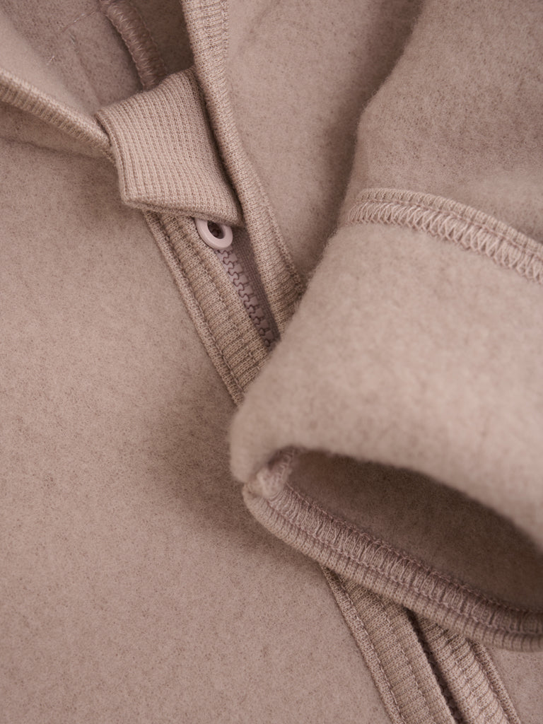 Huttelihut 6488 - Pram Suit Ears Wool Fleece - Mahogany Rose - MintMouse (Unicorner Concept Store)