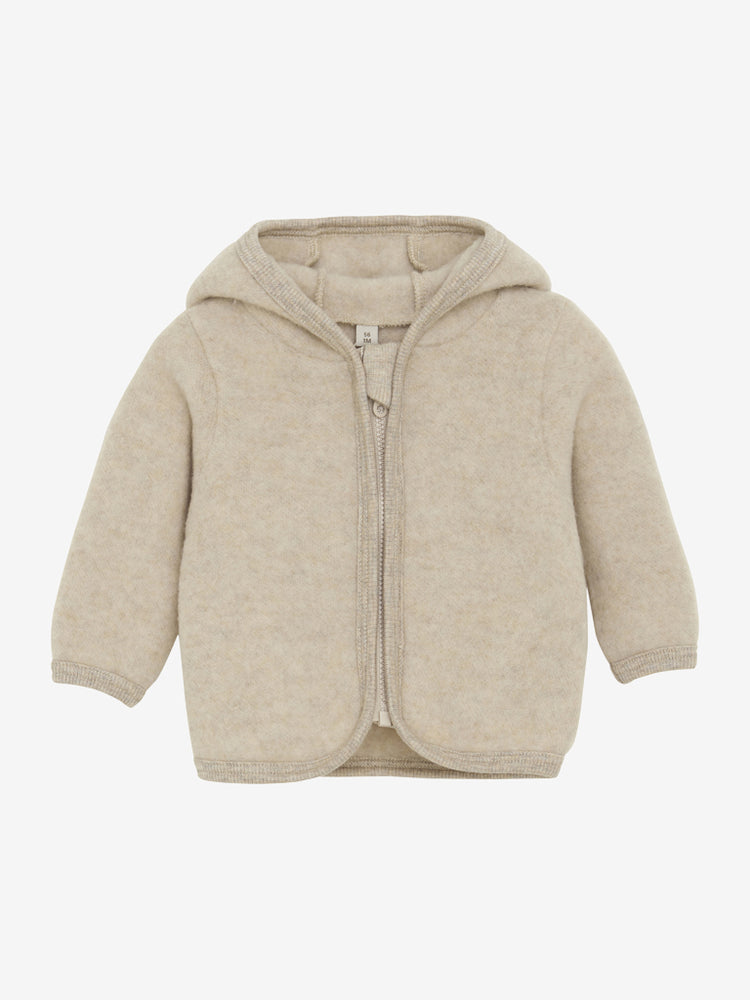 (6521) Jacket Ears Wool Fleece - Camel melange