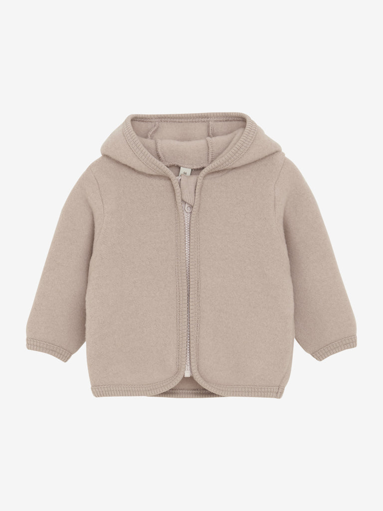 (6521) Jacket Ears Wool Fleece - Mahogany Rose - MintMouse (Unicorner Concept Store)