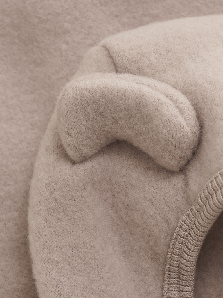 (6521) Jacket Ears Wool Fleece - Mahogany Rose - MintMouse (Unicorner Concept Store)
