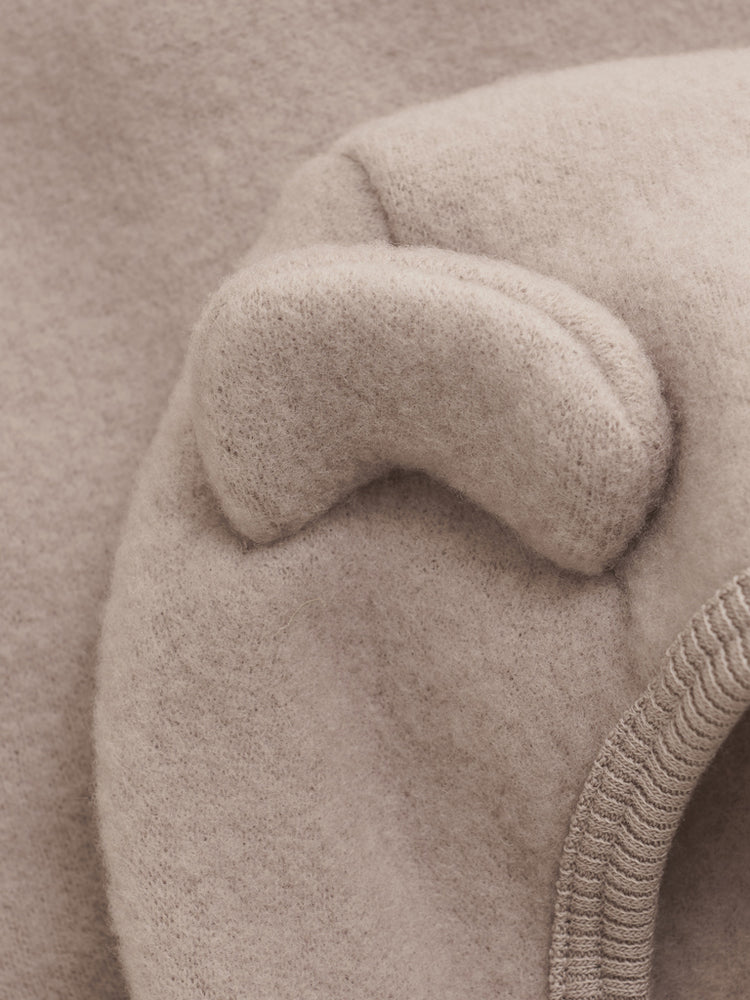 (6521) Jacket Ears Wool Fleece - Mahogany Rose - MintMouse (Unicorner Concept Store)