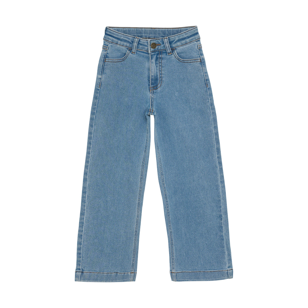 (6532-710) Minymo - Jeans wide loose fit - Light dusty blue