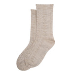 MP18 Bamboo Socks Pattern - Off White Melange