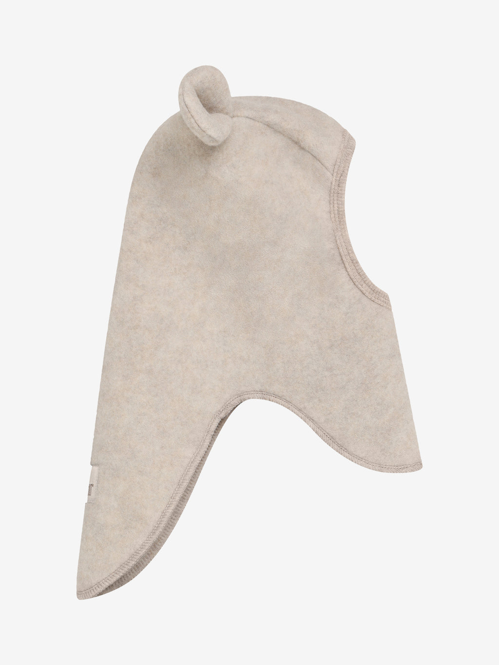 Balaclava Ears Wool Fleece - Camel Melange