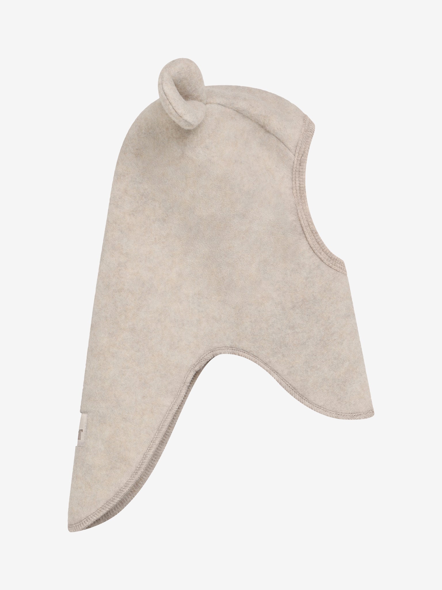 Balaclava Ears Wool Fleece - Camel Melange
