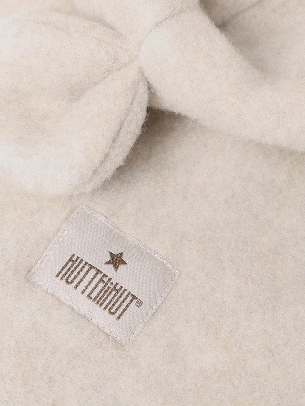 Balaclava Ears Wool Fleece - Camel Melange
