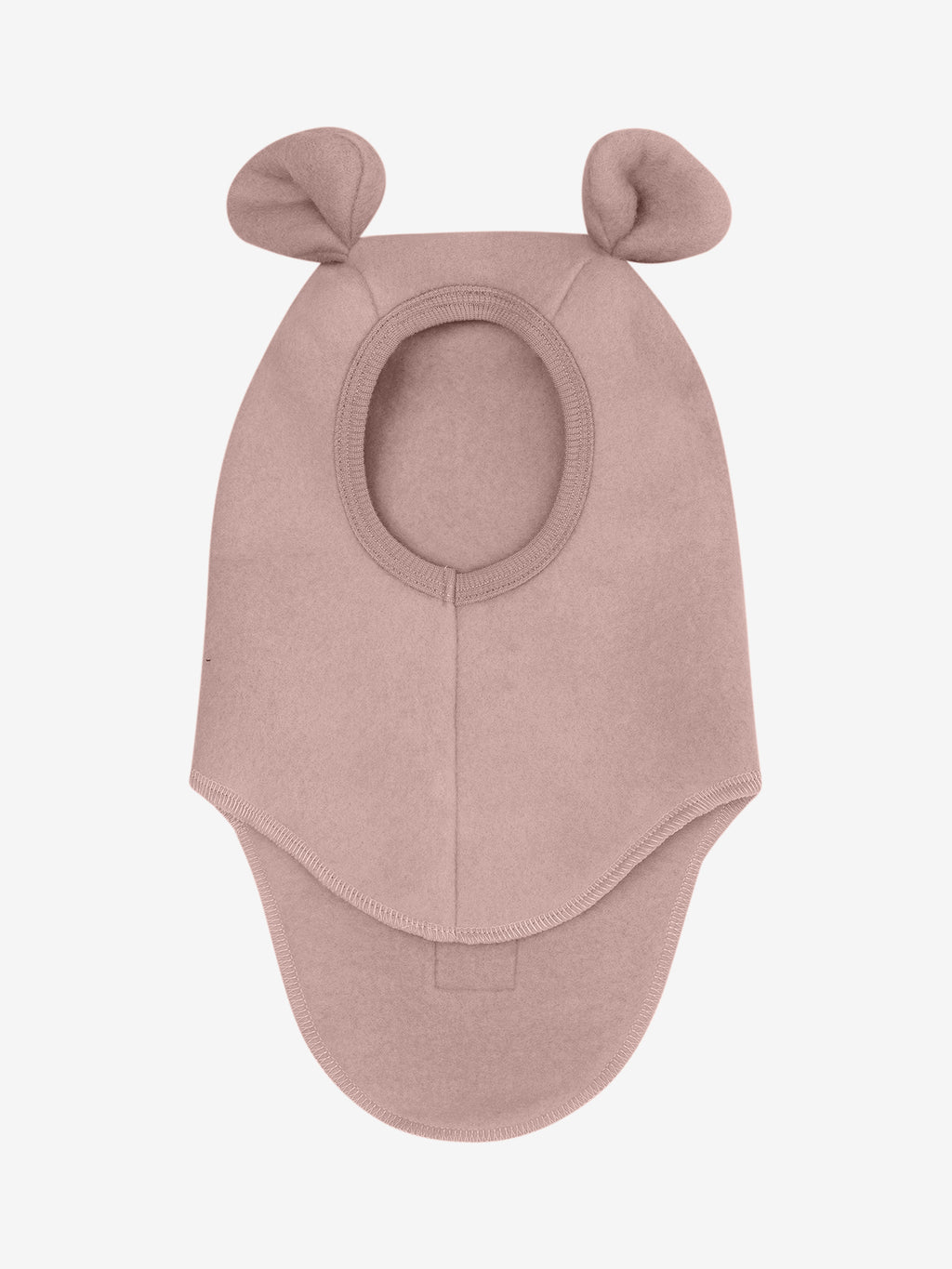 Balaclava Ears Wool Fleece - Mahogany Rose