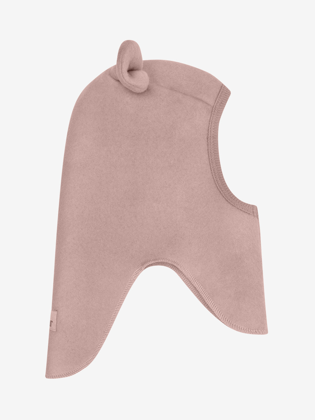 Balaclava Ears Wool Fleece - Mahogany Rose