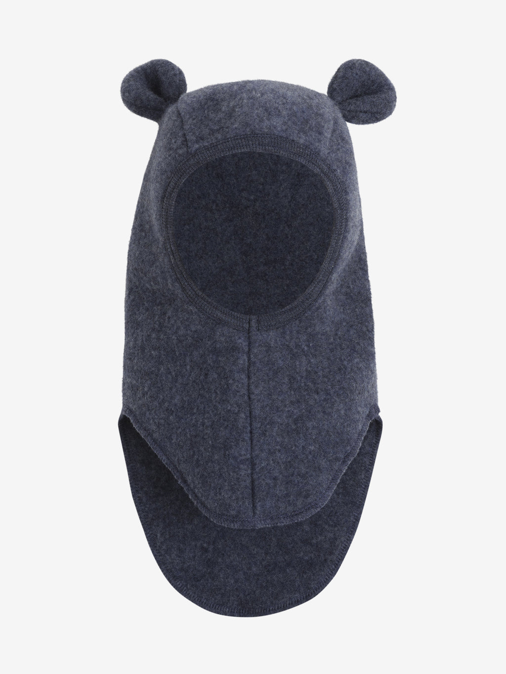 Balaclava Ears Wool Fleece - Ombre Blue Melange