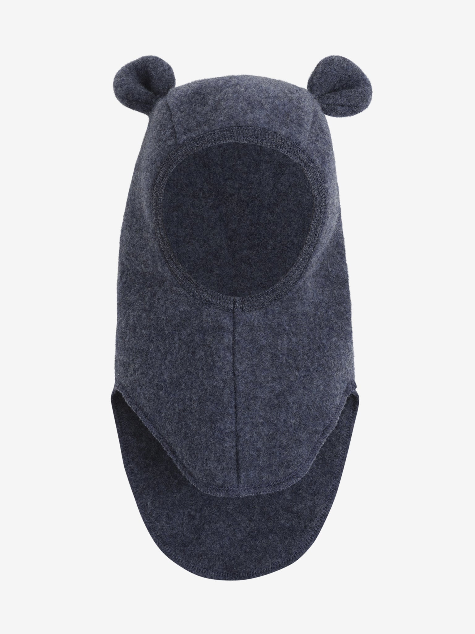 Balaclava Ears Wool Fleece - Ombre Blue Melange