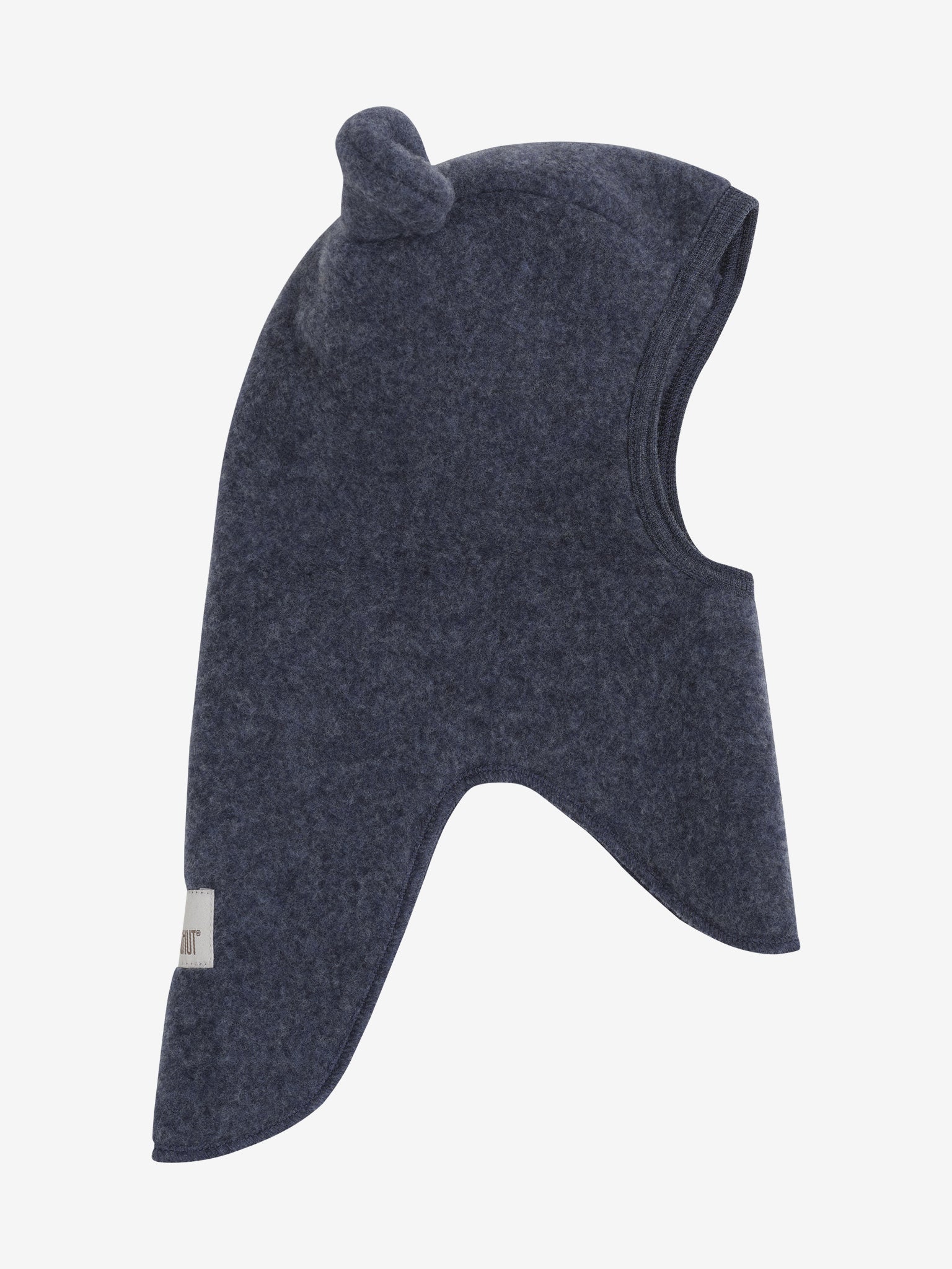 Balaclava Ears Wool Fleece - Ombre Blue Melange