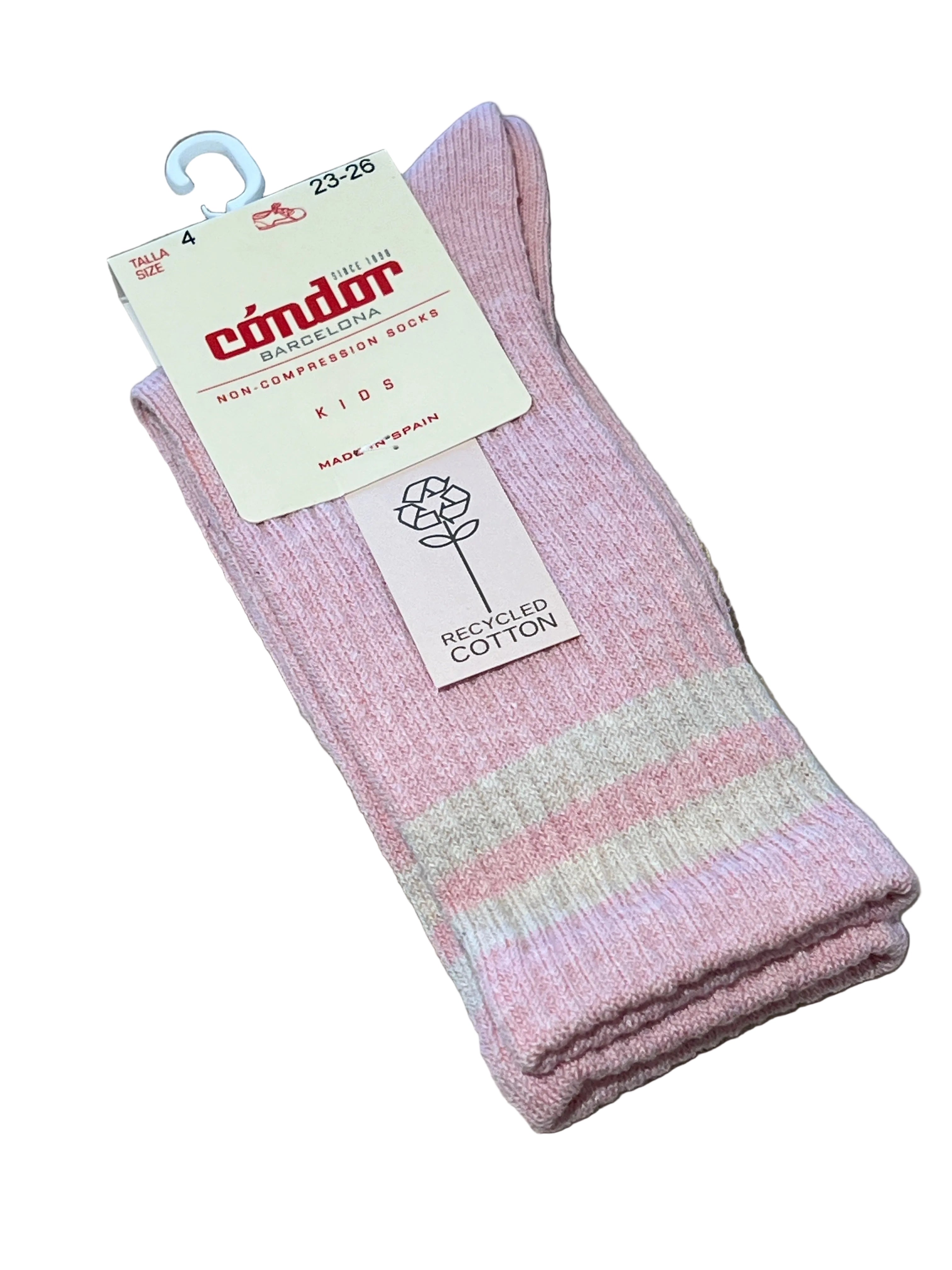 Knee socks in recycled cotton with two stripes 2649 / 2 color 094 - MintMouse (Unicorner Concept Store)