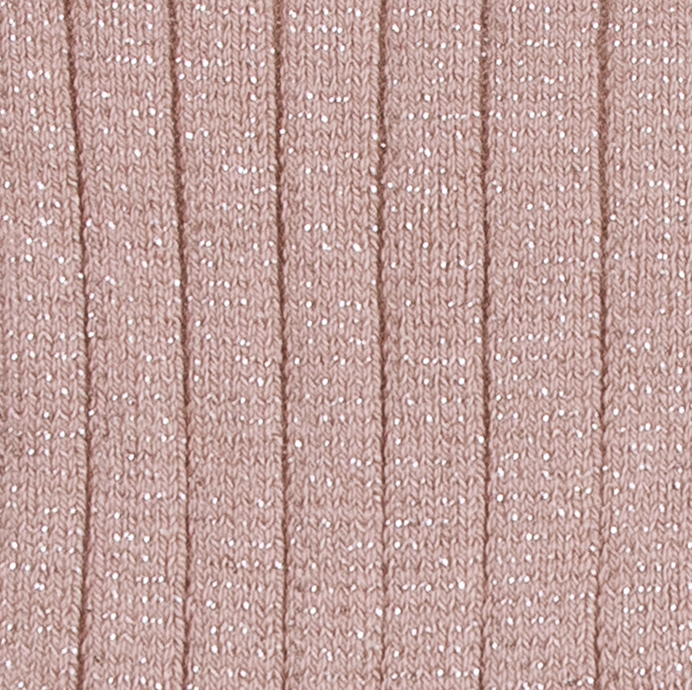 Amélie Collants à côtes brillants - Vieux Rose