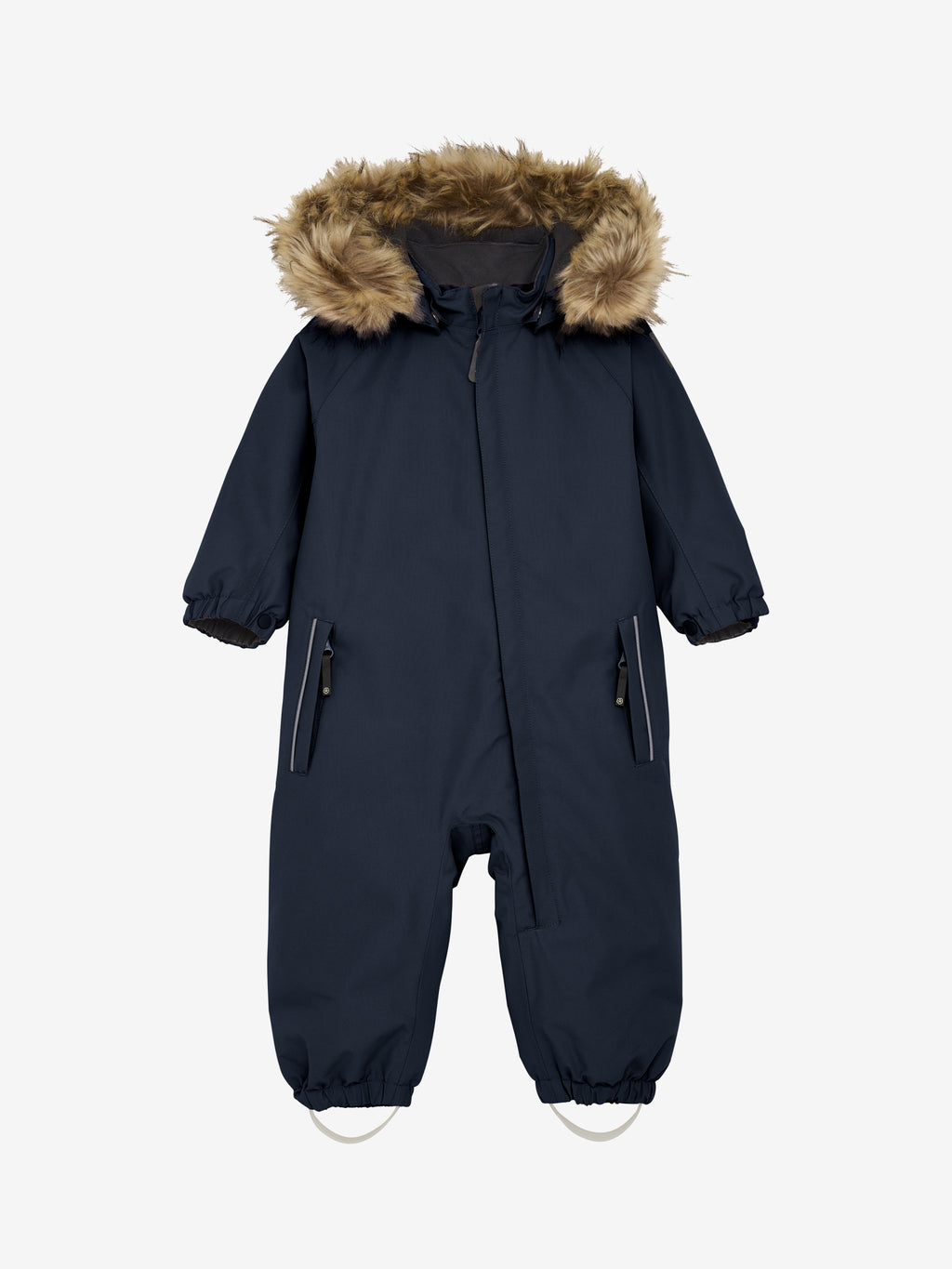 (742130) Baby Coverall W. Fake Fur All seams taped - Total eclipse - MintMouse (Unicorner Concept Store)