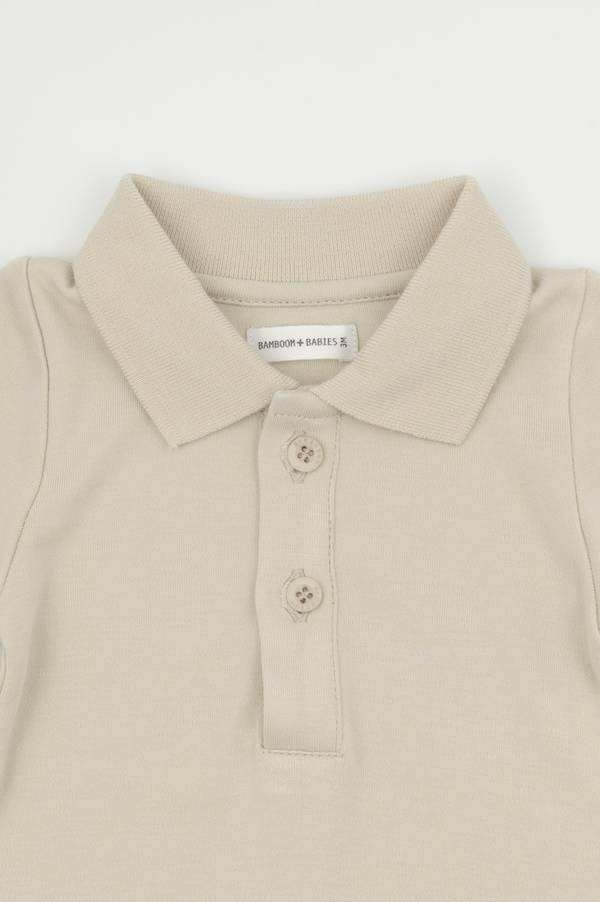 Polo Baby Bodysuit - Sand - MintMouse (Unicorner Concept Store)