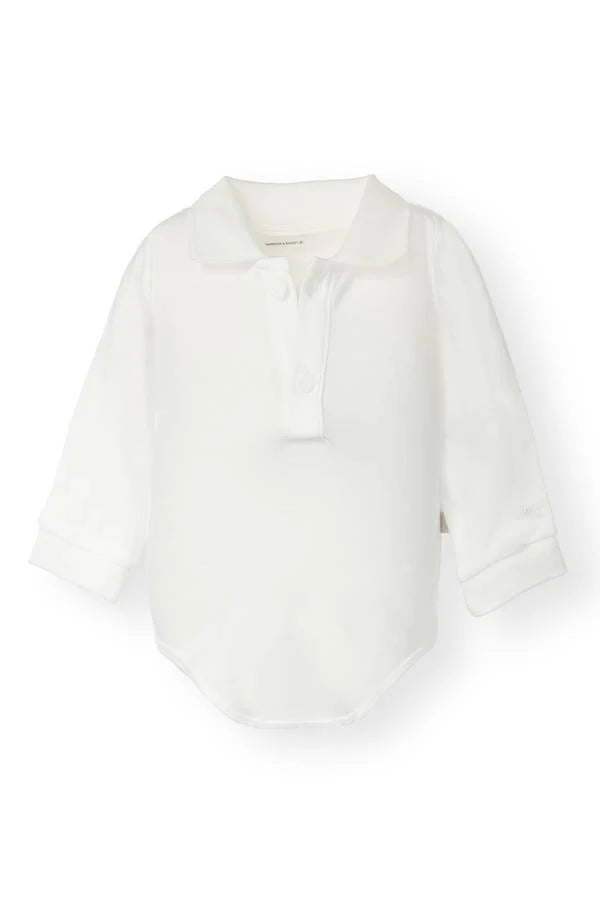 Polo Baby Bodysuit - White