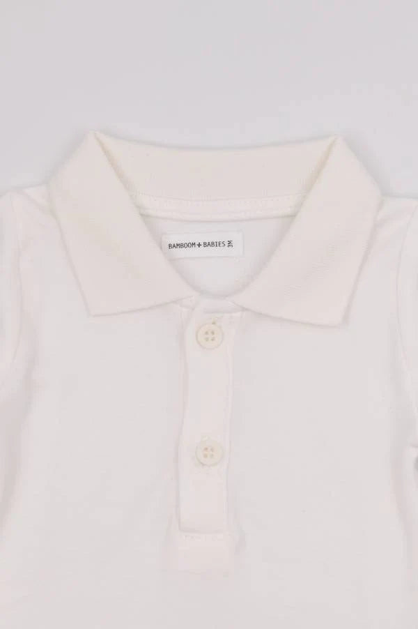 Polo Baby Bodysuit - White