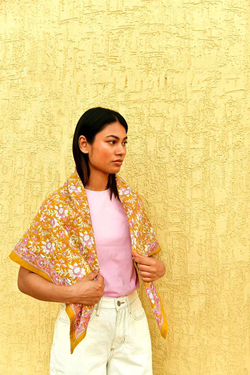 Grand foulard CALYPSO Caramel - MintMouse (Unicorner Concept Store)