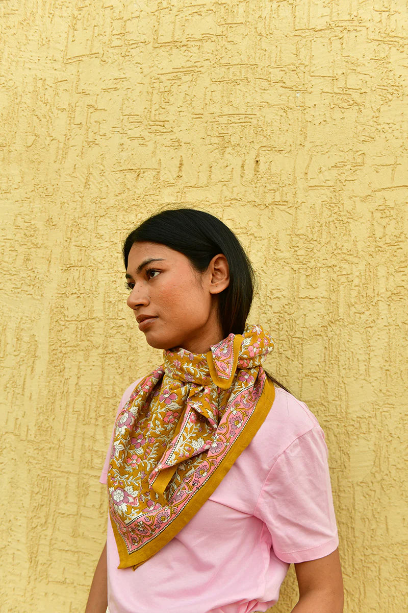 Grand foulard CALYPSO Caramel - MintMouse (Unicorner Concept Store)