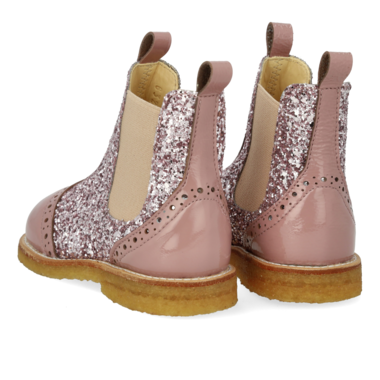 Chelsea boots  with brogue lace pattern - Faded Rose / Blossom - MintMouse (Unicorner Concept Store)