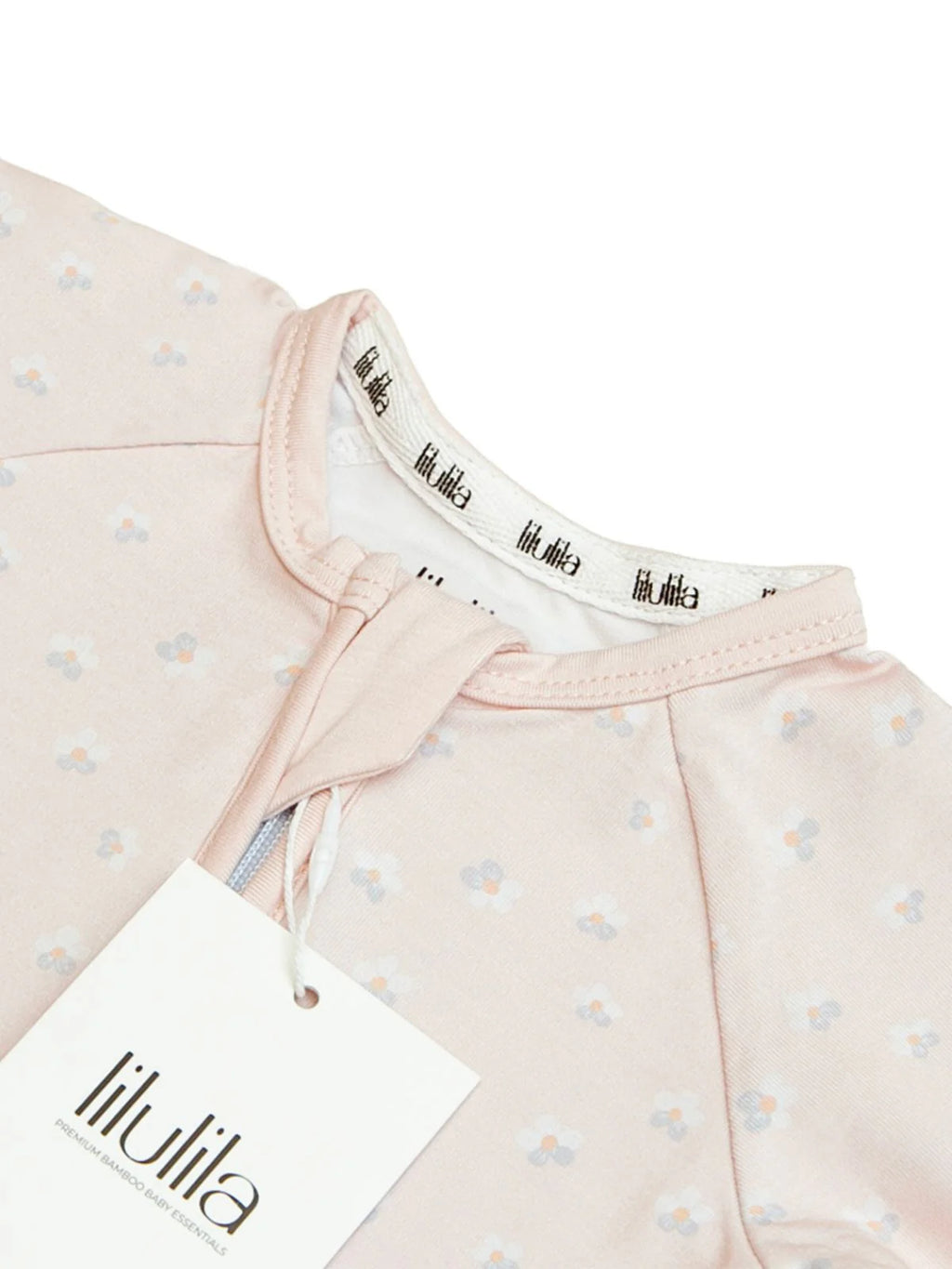 Short Coral Flowers Bamboo Zippy Romper - MintMouse (Unicorner Concept Store)