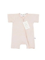 Short Coral Flowers Bamboo Zippy Romper - MintMouse (Unicorner Concept Store)