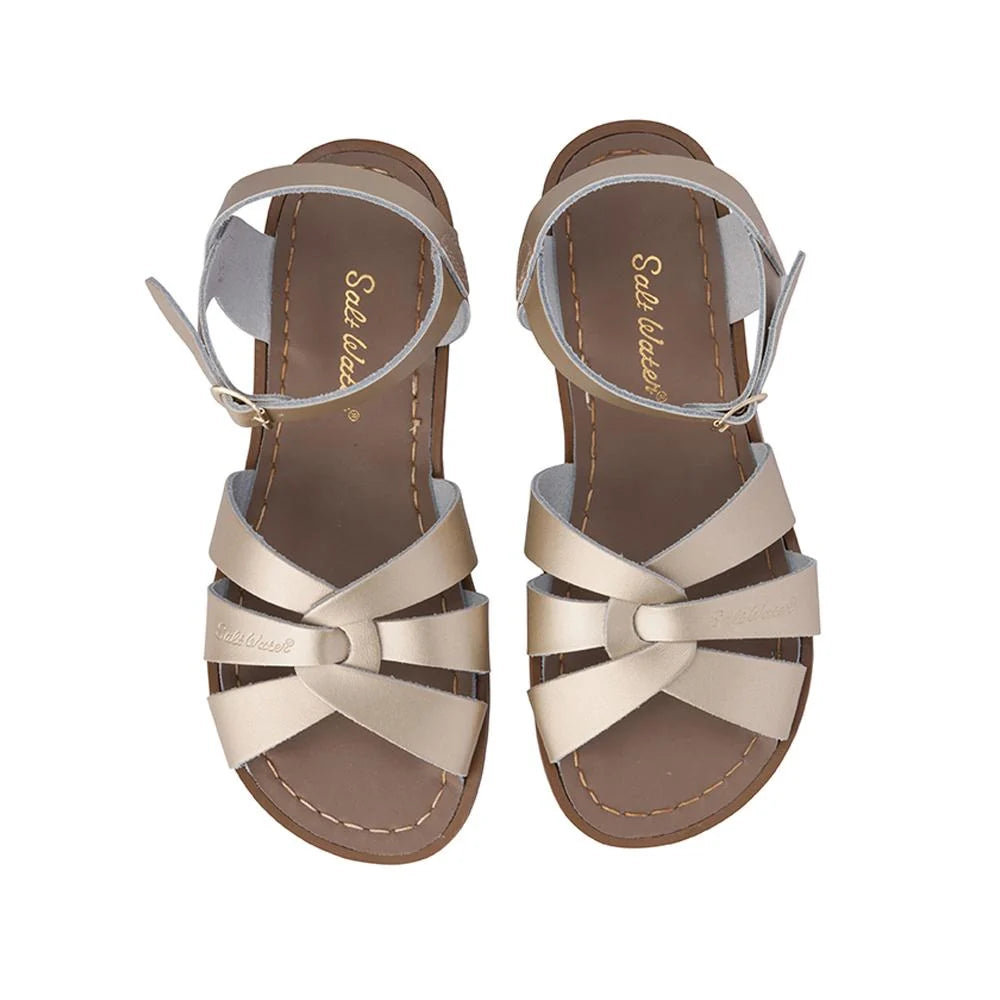 (820) Salt-Water Sandal Original - GOLD/brown (Kids & adult)