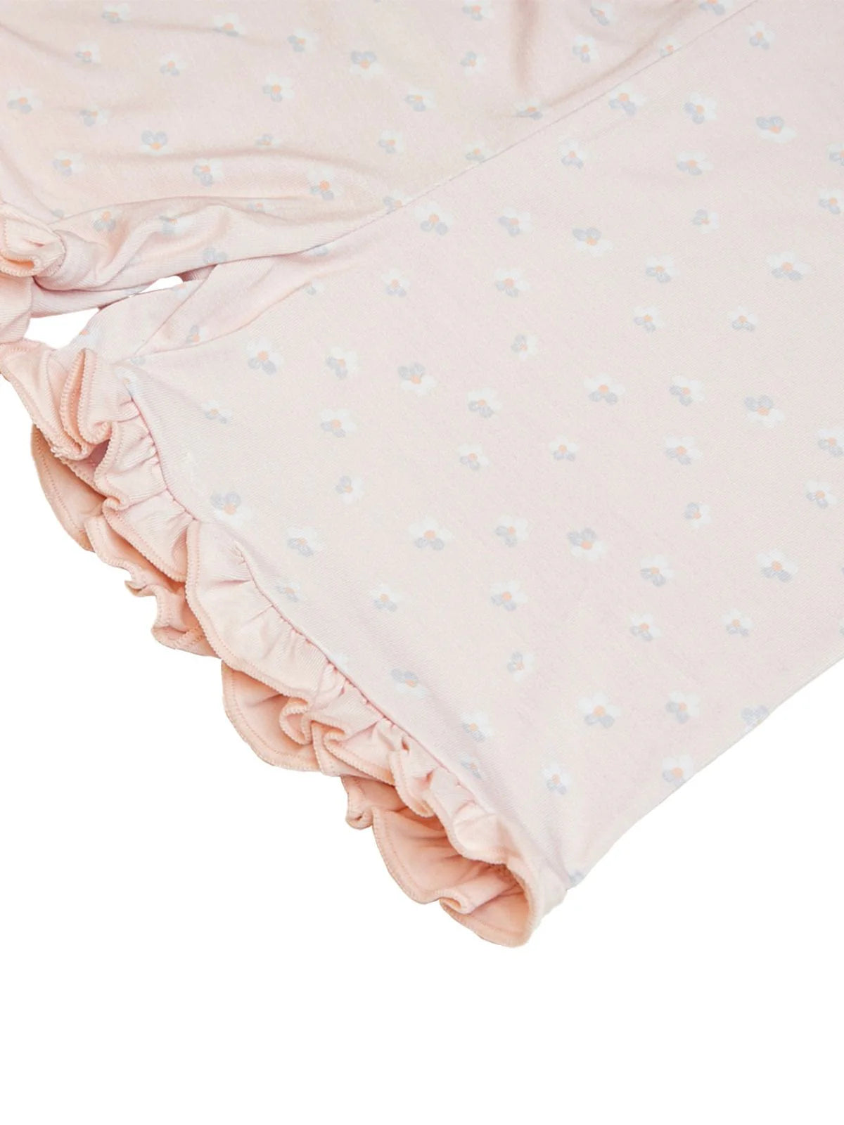 PJ049 Short Coral Flowers Bamboo Two-pieces Set - MintMouse (Unicorner Concept Store)