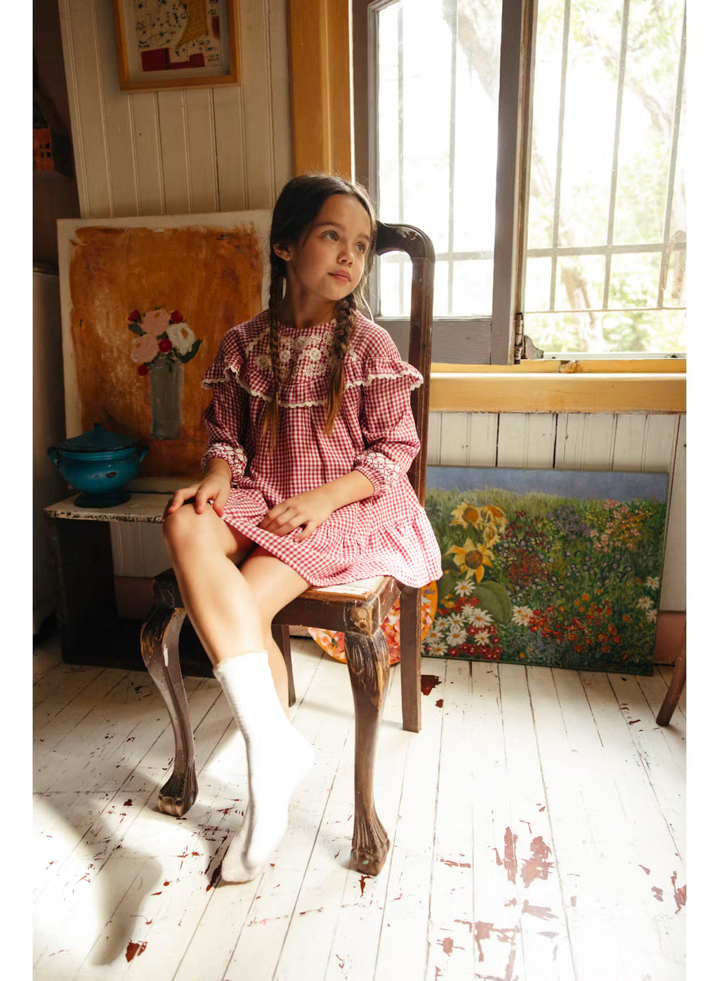 Dress Orana - Rasberry Checks