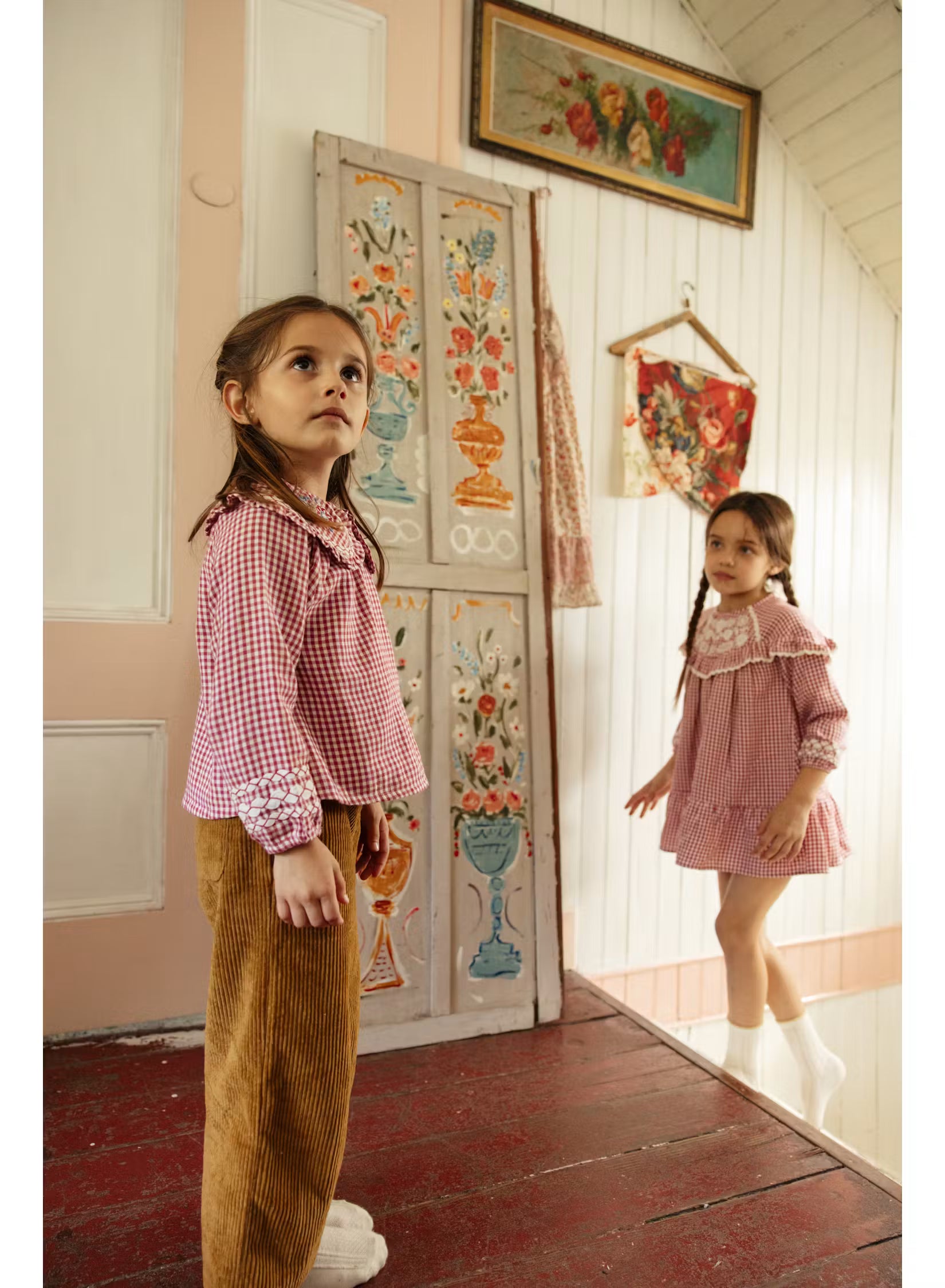 Blouse Clea - Rasberry Checks