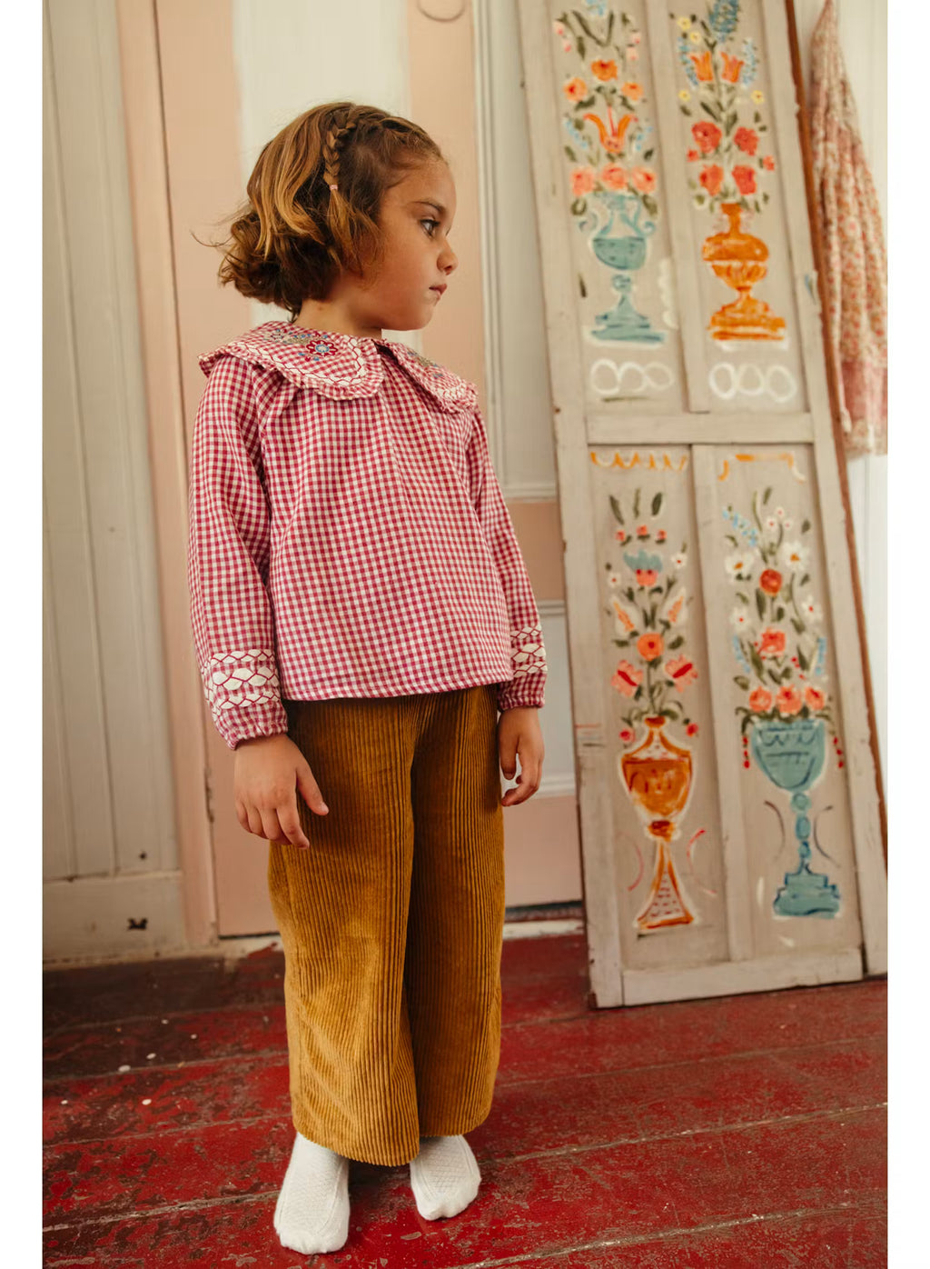 Blouse Clea - Rasberry Checks