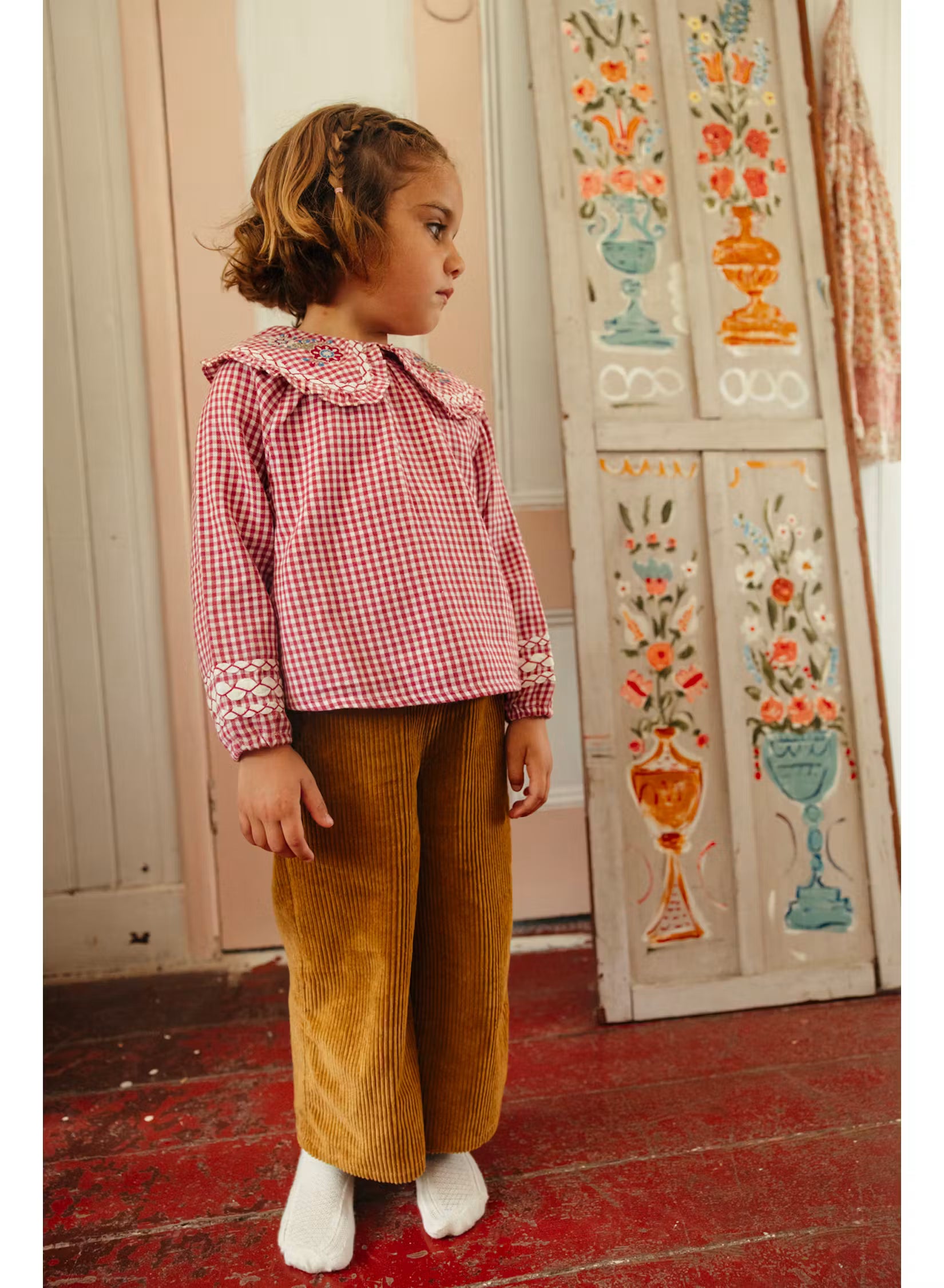 Blouse Clea - Rasberry Checks