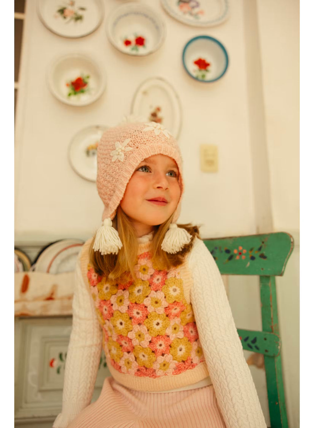 Beanie Isolina - Blush