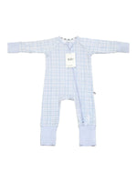 Blue Vichy Bamboo Zippy Romper - MintMouse (Unicorner Concept Store)