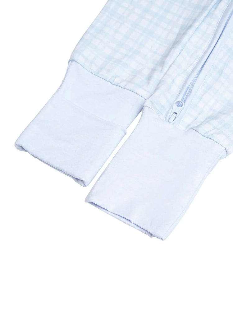 Blue Vichy Bamboo Zippy Romper - MintMouse (Unicorner Concept Store)