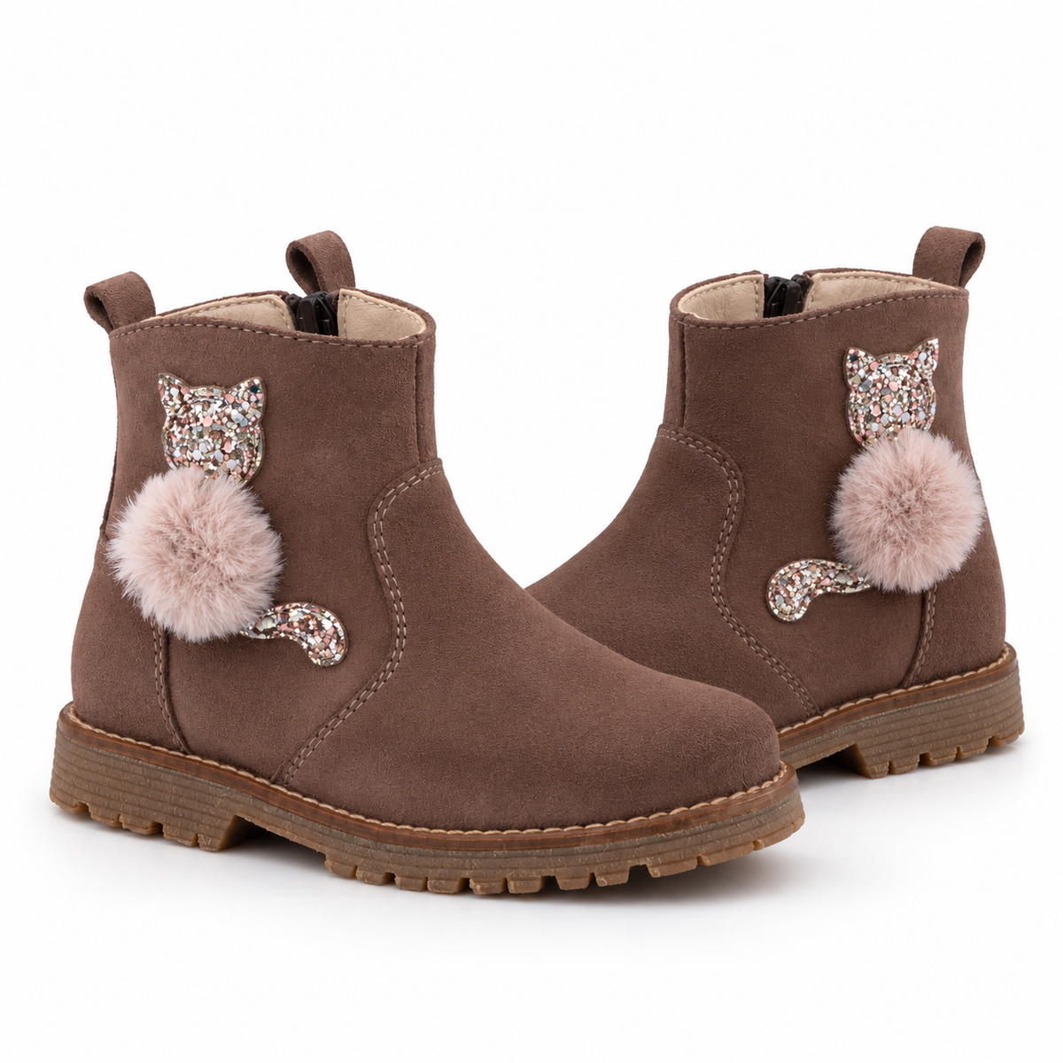 Cat PomPom Leather Boot (24746-W26-B) - MintMouse (Unicorner Concept Store)