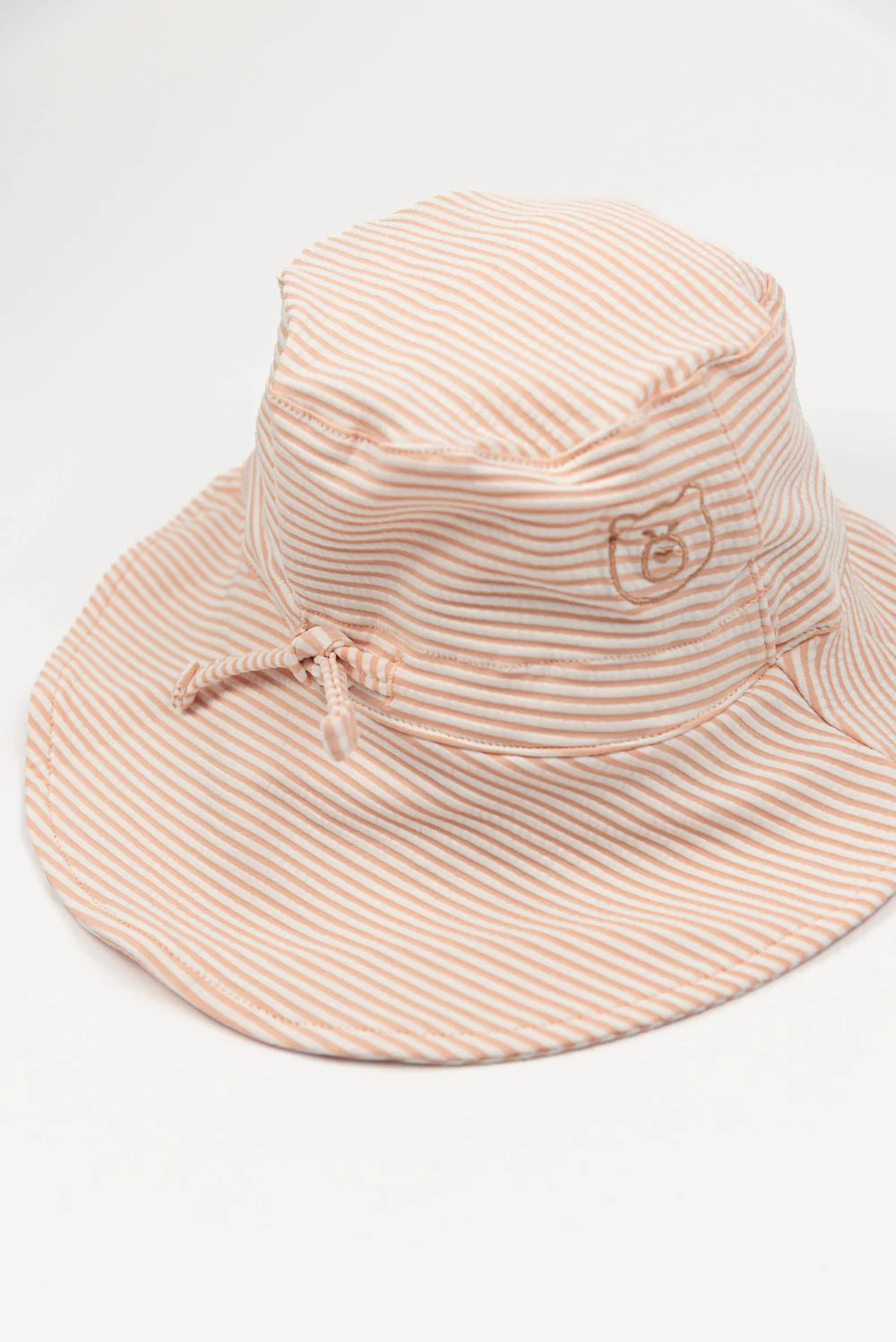 UV50+ beach cap - PINK STRIPES BEAR - MintMouse (Unicorner Concept Store)