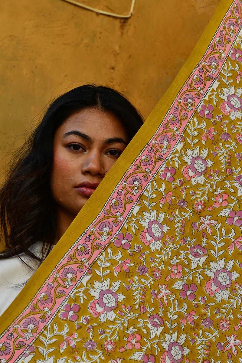 Grand foulard CALYPSO Caramel - MintMouse (Unicorner Concept Store)