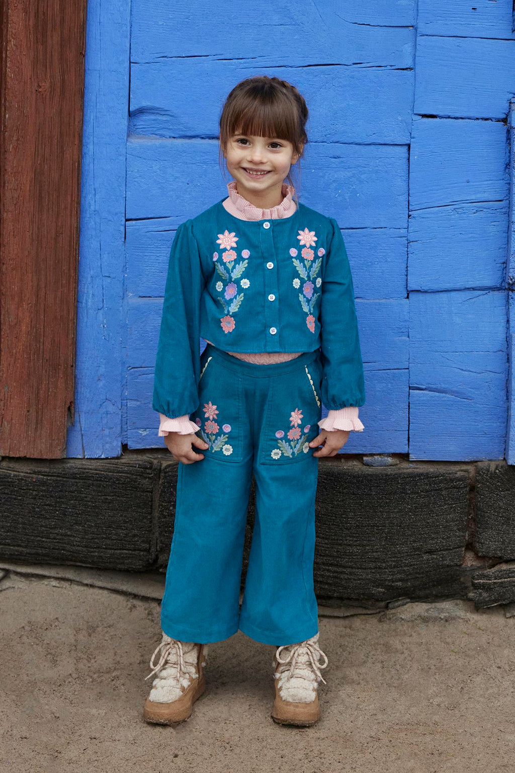Pants Floralia - Blue