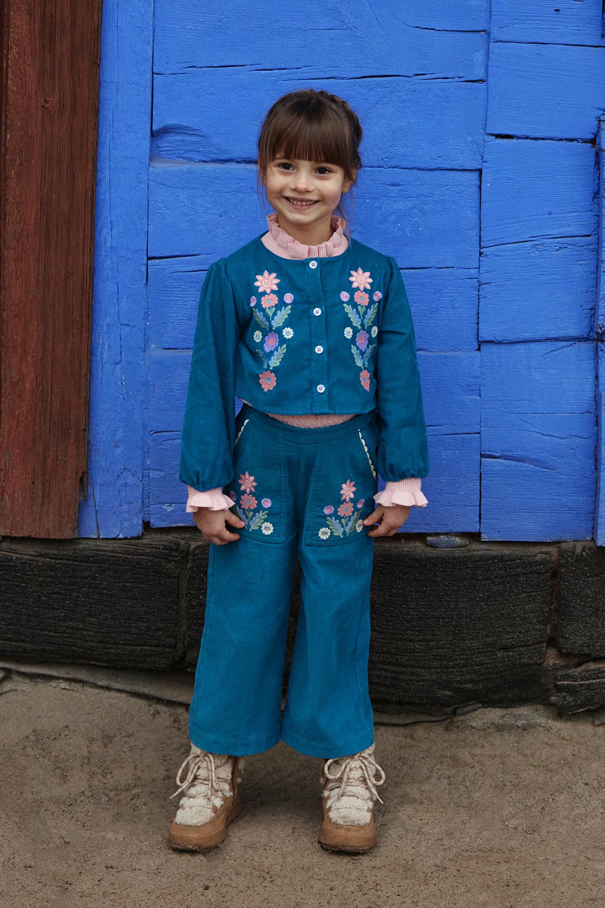 Pants Floralia - Blue