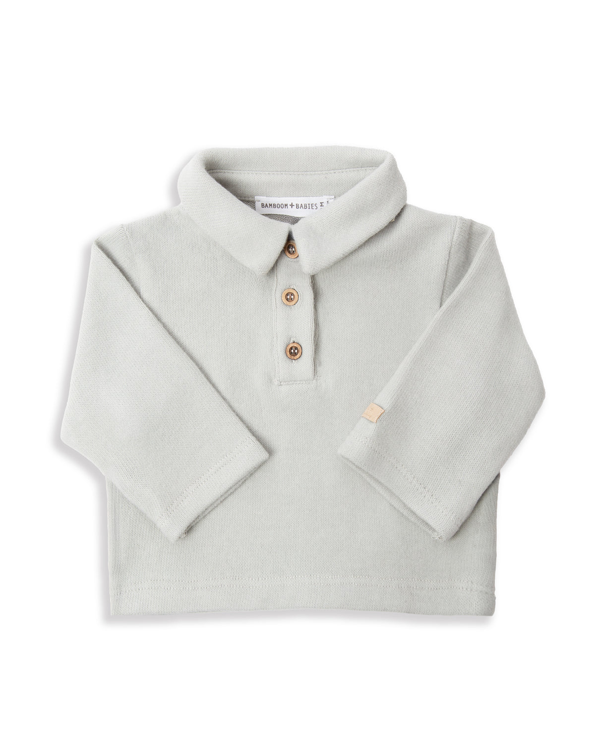 (1240TE00088-430) Long Sleeve Polo Shirt - Aqua - MintMouse (Unicorner Concept Store)