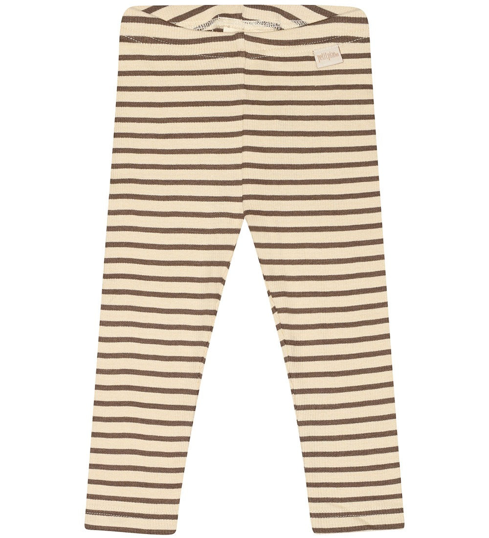 Legging Modal Striped, PP302 - Chocolate Brown / Dark Offwhite - MintMouse (Unicorner Concept Store)