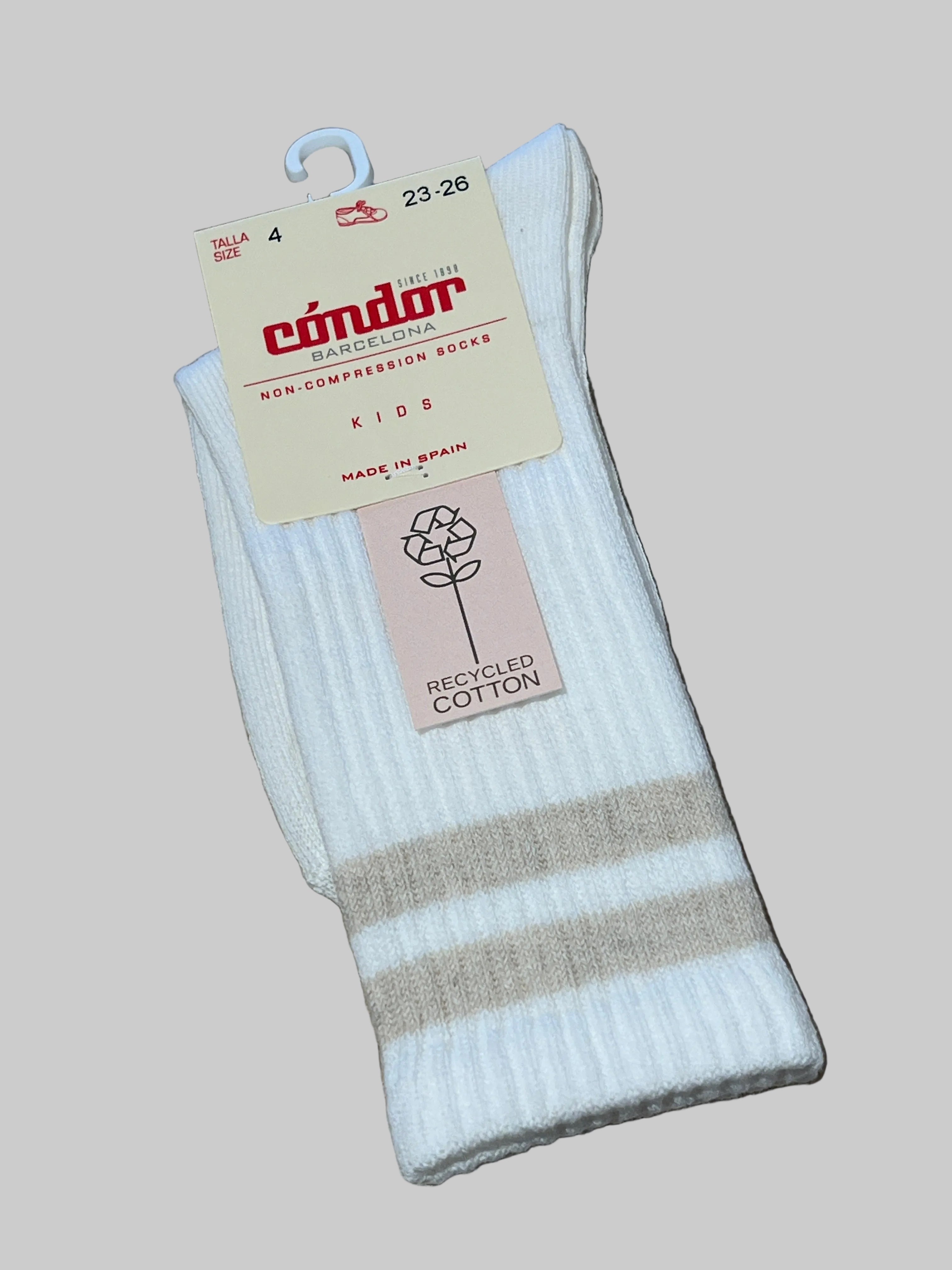 Knee socks in recycled cotton with two stripes 2649 / 2 color 200 - MintMouse (Unicorner Concept Store)