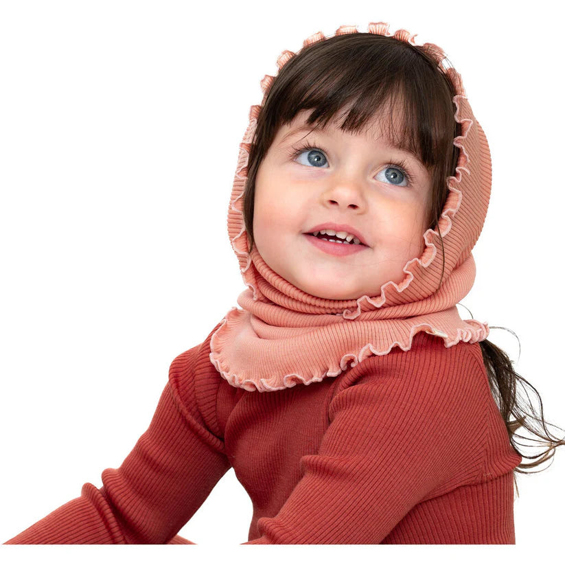 Aha - Tube Scarf Cloudberry with Pale Blush contrast